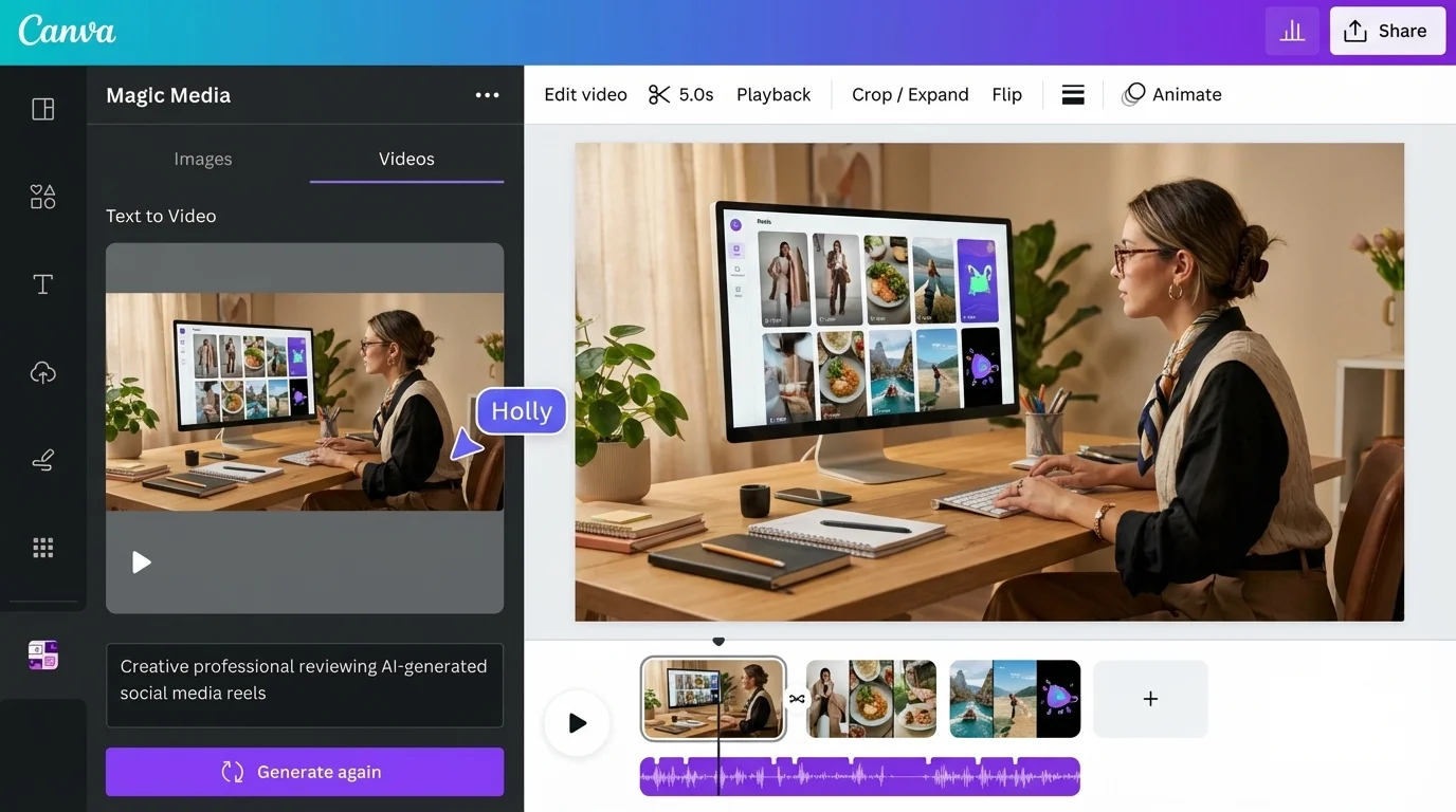 Turn ideas into cinematic footage with an AI video generator